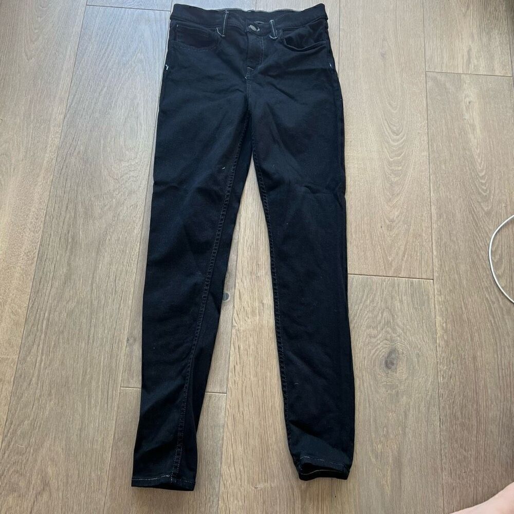 Grlfrnd Women's Black Solid Skinny Denim Jeans Size 26